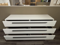 Thielemeyer - Schlafzimmer Zano Lack Weiß Absetzung Balkeneiche Gehackt Metall Schwarz - 9