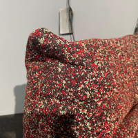 Ligne Roset - Sessel Togo Edition Stoff Atom Confettis Rot Schwarz Weiß - 4