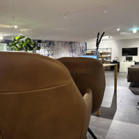 Gealux - 6er-Set Drehstuhl Tucson Leder Brown Braun Gestell Schwarz Drehbar - 5