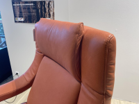 Koinor - Funktionssessel Yoko No2 Leder C Revolution Paprika Orange Drehteller Nickel Satiniert Motorisch Verstellbar - 10