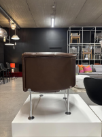 Walter Knoll - Sessel Haussmann 310 Leder Elen Mocca Braun Gestell Metall Verchromt - 4