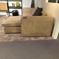 Het Anker - Ecksofa Sassari Leder S Africa Londra Braun Inklusive Rückenkissen - 6