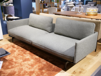 Rolf Benz - Sofa Liv Smart Stoff 24.140 Grüngrau Gestell Aluminium Feinstrukturiert Schwarz - 8