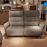 himolla - Sofa Brüssel 4050 Leder Leonessa Fjord Grau Gestell Metallkufe Anthrazit Pulverbeschichtet Mit Relaxfunktion Und Elektrischer Kofteilverstellung - 4