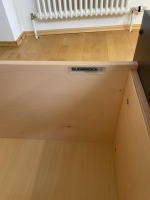 Sudbrock - Wohnkombination Cubo Lack Quarz Schwarz Paneel Eiche Astig Wandschrank Aluminium Glastür Schwarz Mit Beleuchtung - 9