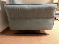 Carina - Ecksofa Modell 1043 Stoff Picasso Stone Grau PG 3 mit Kopfstütze und Nierenkissen - 9