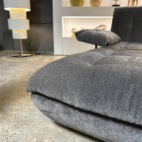 IP Design - Sofa Longchair Soulmate Stoff Thommy IP 1783-222 Grau mit Klapparmlehne - 3