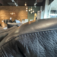 Brühl - Polstergruppe Moule Medium Leder 5669 0010 Schwarz Fuß Kufe Schwarz Pulverbeschichtet Mit Kissen - 8
