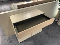 Hülsta - Kommode Multi R Lack Cremeweiß Absetzung Esche Natur Abdeckplatte Glas Cremeweiß - 6