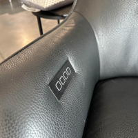 Contur - Relaxsessel Girona TW 089 Leder Semira 5000 Schwarz Gestell Mit Verstellfunktion - 3