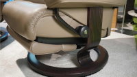 Stressless - Sessel View M Leder Batick Mole Braun Füße Classic Wenge Gebeizt Mit Power Leg And Back - 10