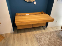 Team 7 - Sekretär Filigno Eiche Massiv Natur Geölt Kufen Matt Schwarz Pulverbeschichtet - 7