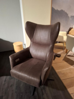 Comfort Republic - Relaxsessel Clemens Leder Relax 123 Espresso Braun mit Verstellfunktion - 4