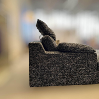 Bielefelder Werkstätten - Ecksofa Inspiration Stoff Arezzo CA1469/099 Schwarz Weiß Fuß Gleiter - 10