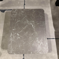 Bacher - Couchtisch Prego Platte Keramik Matt Rock Schwarz Silber Korpus Lack Matt Tiefschwarz Gestell Schwarz Tiefmatt Pulverbeschichtet - 4