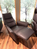 Global - Relaxsessel Global Trona S Leder WM Antraciet Anthrazit Kreuzfuß Chrom - 2
