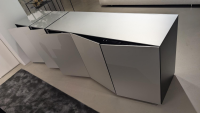 Kettnaker - Sideboard Alea Fugenplatten Vertikal Oberfläche Aluminium Natur Korpus Lack Schwarz Matt - 8