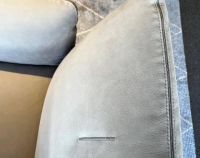 COR - Clubsessel Jalis Leder Nubuk 684 Grigio Grau Drahtgestell M03 Metall Weiß Gepulvert - 2