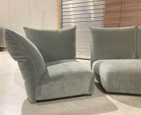 Edra - Sofa Standard Stoff T 8563 Grün Grau Gestell Mit Stoff Bezogen - 6