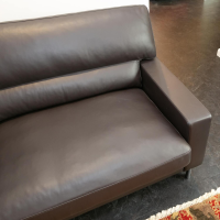 Erpo - Ecksofa Esparo 400 Leder J 42.090 Braun Schwarz Fußstütze Leder J 42.090 - 2