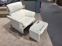 Erpo - Garnitur Chalet Leder 43.990 Weiß mit Relaxfunktion und Hocker - 3