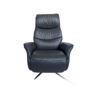 himolla - Relaxsessel Easyswing 8951 Leder Longlife Soft 31 Moor Schwarz Sternfuß Edelstahl - 6