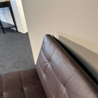 Girsberger - Lounge Sessel 1600 Black Edition Leder Vitoria 2122 Ebony Braun Gestell Schwarz Beschichtet - 3