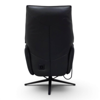 himolla - Sessel 7937 S Lounger Leder 35 Mariposa Mountain Schwarz Sternfuß Metall Anthrazit Mit Motorischer Verstellung - 4