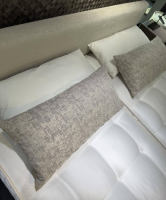 Schramm - Boxspringbett Basis 18 Kopfteil Change Stoff Bella-2690-Platinum mit Matratzen Divina - 8