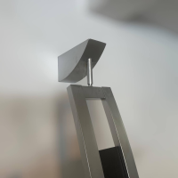 Bacher - Hifi TV Regal Dendera 2009 K15 Kristallglas Mit Metall Silber Drehbar Und Elektrisch Verstellbar - 2