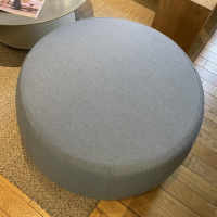 Tribù - Pouf Nomad Bezug Stoff Natté Carbon Sky Blau Grau Mit Dry Foam Gestell Kunststoff - 5