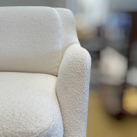 Bielefelder Werkstätten - Sofa Grace Stoff Queen BW1775-171 Weiß Creme Holzfüße Wengefarben - 4