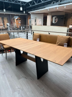 K+W - Funktionstisch Vari Platte Echtholzfurnier Asteiceh Natur Wangen MDF Schwarz Struktur Mit Synchronauszug - 11