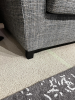 Christine Kröncke - Ecksofa Hailey Stoff Chameleon Salvia 4145 085 Grau Fuß Matt Schwarz Pulverbeschichtet - 5