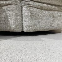 Contur - Wohnlandschaft CO Motone Stoff Lyon 07 Papyrus Beige Grau Fuß Verdeckter Gleiter Inklusive Kissen - 7