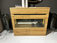 Decker - Sideboard Ameno Wildeiche Massiv Bianco Geölt Inklusive LED Beleuchtung - 6