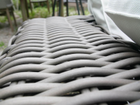 DEDON - Outdoor Sofa 3 Sitzer Paros Farbe Silt Mit Kissenset Dry+ Plush Farben Linen Off White Inklusive Rolle - 3