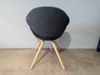 Tonon - Stuhl Moon Stoff Schwarz 6P9 Füße Holz - 7