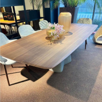 Walter Knoll - Esstisch Temno Walnuss Fuß Beton - 5