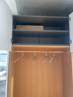 Schönbuch - Garderobenschrank Cabin Lack Grau Weiß Innen Melamin 0776 Dunkelgrau Nische Eiche Matt Mit Kissen - 2