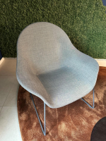 Johanson Design - Sessel Atticus Lounge Low Stoff Remix 2 852 Grau Gestell Metall Grau Blau - 6
