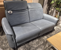 PM Oelsa - Sofa Bolivien 4461 Leder Longlife Touch Steel Grau Füße Chrom Schwarz Matt Mit Motorischer Kopfteilverstellung - 7