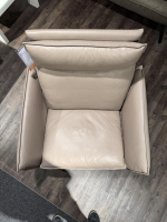 Erpo - Sessel Porto 183 12 Extra Hoch Leder 42 400 Stone Grau Füße 81 Hochglanz - 4