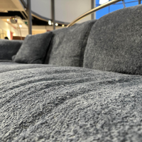 Raum.Freunde - Sofa Till RA Stoff Shaun Blue 1625 Blau Füße Kunststoffgleiter Schwarz Inklusive Kissen - 4