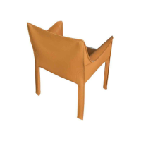 Cassina - 4er-Set Armlehnstuhl Cab Leder Cuoio Naturale Beige Braun - 3