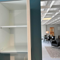 Hülsta - Vitrine Gentis Rechts Lack Hochglanz Reinweiss Mit Beleuchtung Und Funkfernbedienung - 3