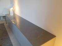 Piure - Sideboard Nex P51 Cool Grey Grau Abdeckplatte Oben Stone Grey ST01 Grau Wandhängend - 8