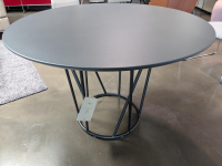 Fast - Outdoortisch Wild-Tavolo Rund Antracite Puntinat Pulverbeschichtet - 7