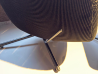 Brühl - Sessel Victor Stoff 4490 99 Schwarz Drehgestell Stahl Schwarz Inklusive Hocker - 2