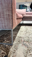 COR - Ecksofa Mell Lounge Stoff 9203 Rot-Weiß Rot Gestell Metall Fußrahmen Mit Kunststoffgleitern F04 Stahl - 5